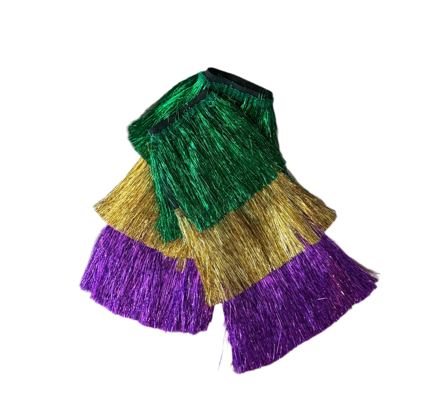 Mardi Gras Tinsel Leg Warmers