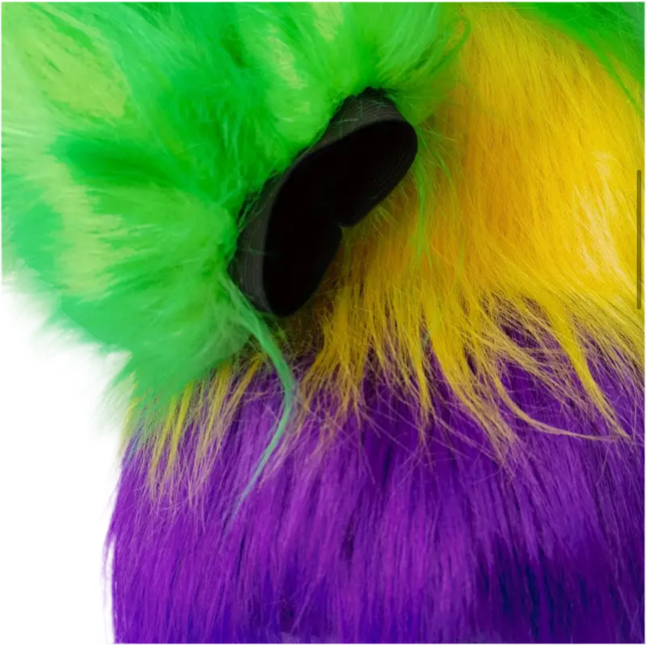 Mardi Gras Faux Fur Leg Warmers
