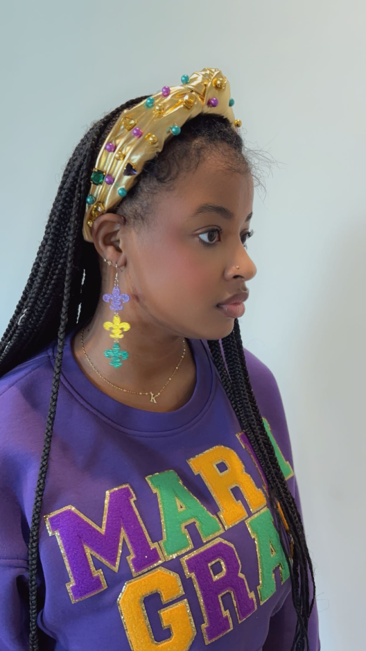 Fleur de Lis Dangle Earrings