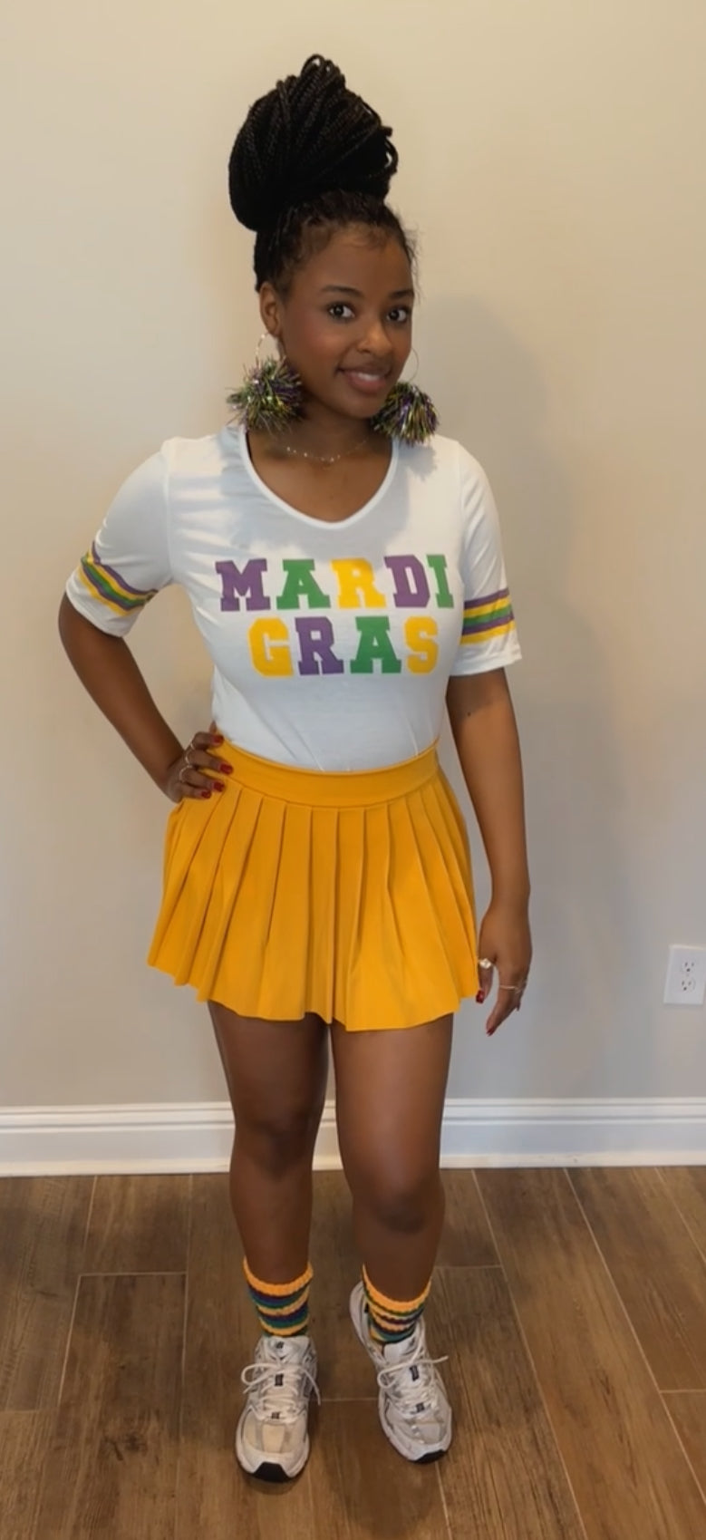 Mardi Gras V-neck