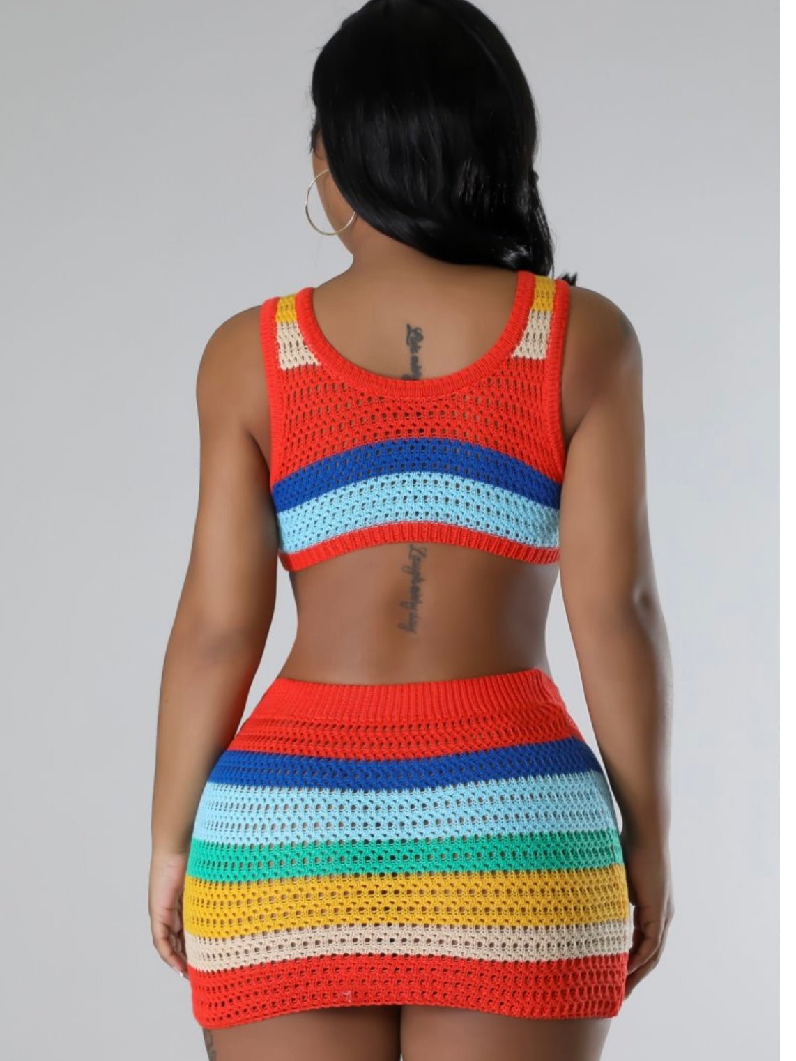 Rainbow Skirt Set - Seaux Neauxla