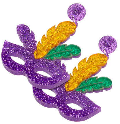 Mardi Gras Mask earrings