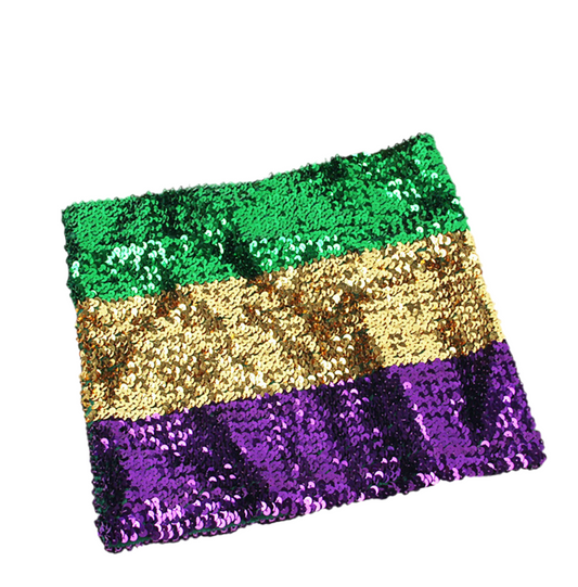 Mardi Gras Sequin Tube Top