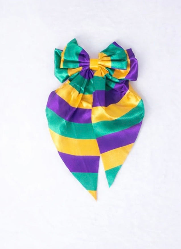 Striped Hair Bow