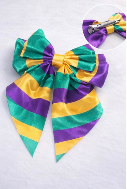 Striped Hair Bow