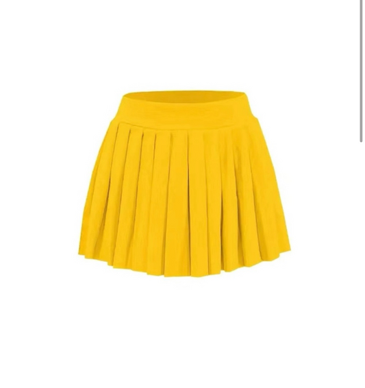 Pleated Mini Skirt