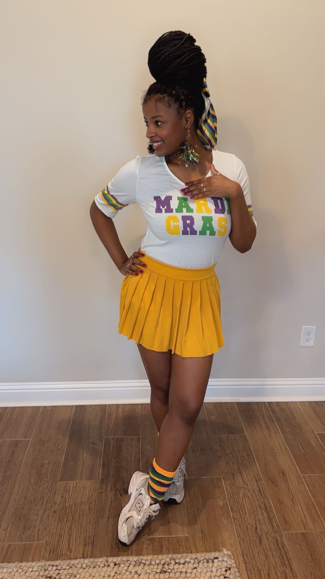 Pleated Mini Skirt
