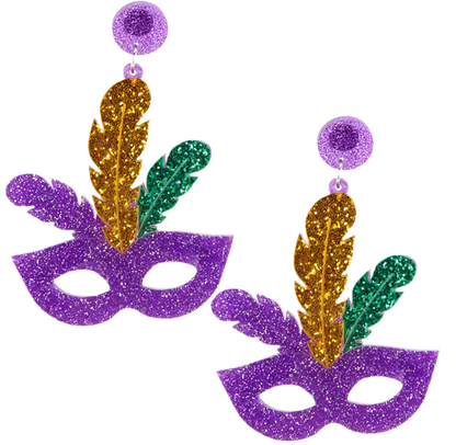 Mardi Gras Mask earrings