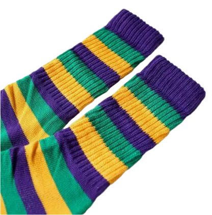 Mardi Gras Slouch Socks