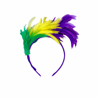 Mardi Gras Feather Headband