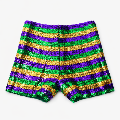 Mardi Gras Sequin Shorts