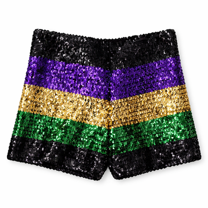 Mardi Gras Sequin Shorts