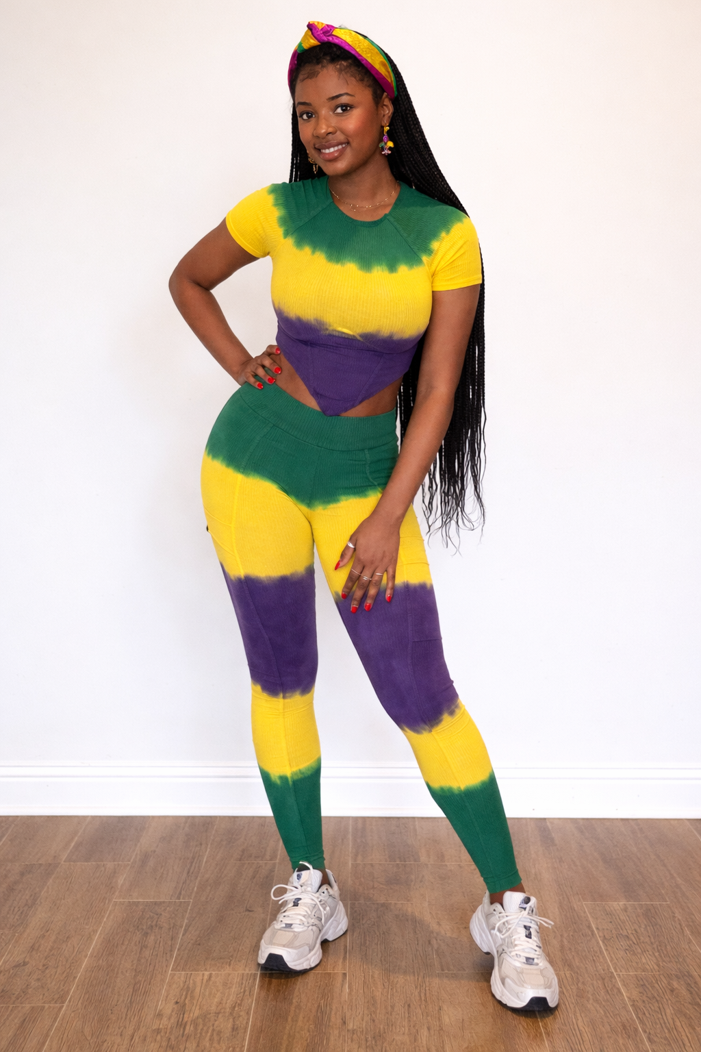 Tie Dye Mardi Gras Contour Set