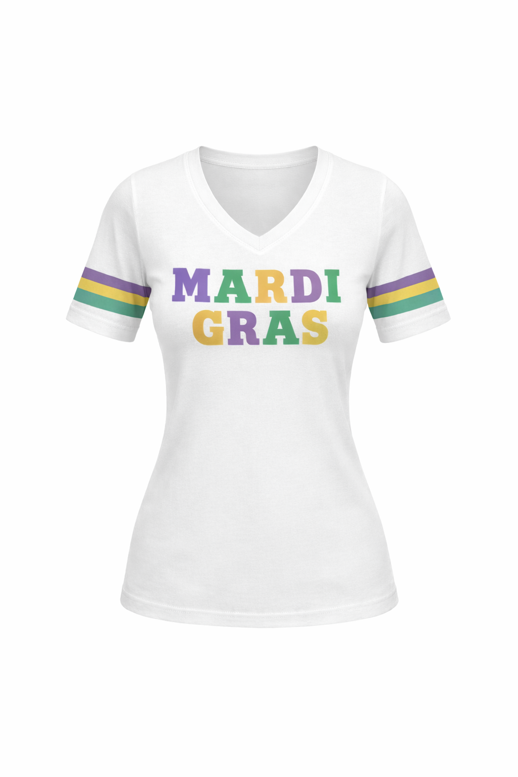 Mardi Gras V-neck