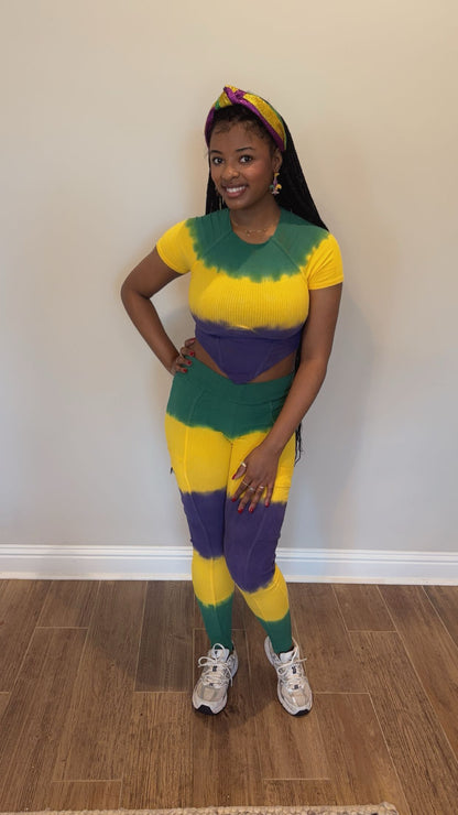 Tie Dye Mardi Gras Contour Set