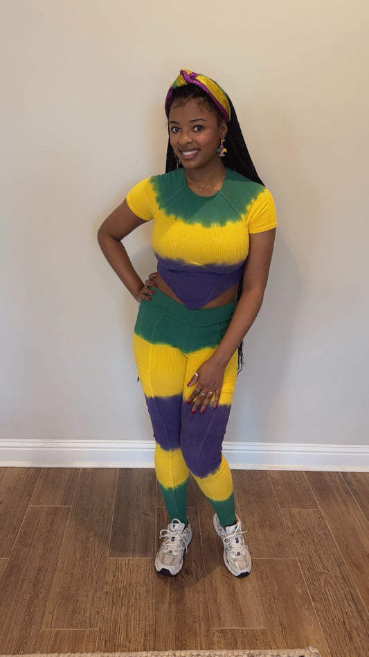 Tie Dye Mardi Gras Contour Set