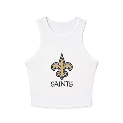 Saints Women Rib Racer Tank Top