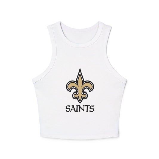 Saints Women Rib Racer Tank Top