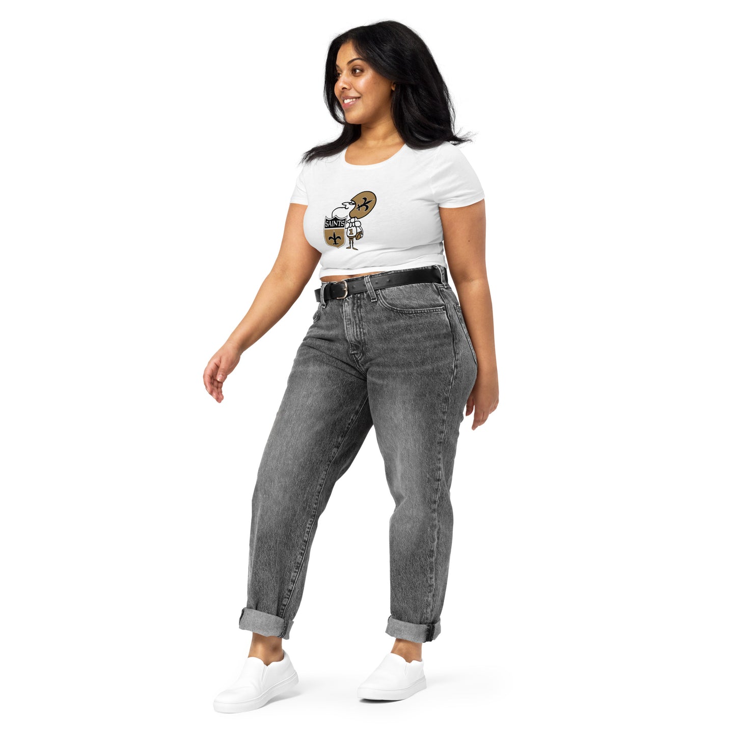 Vintage Saints Women’s Crop Tee